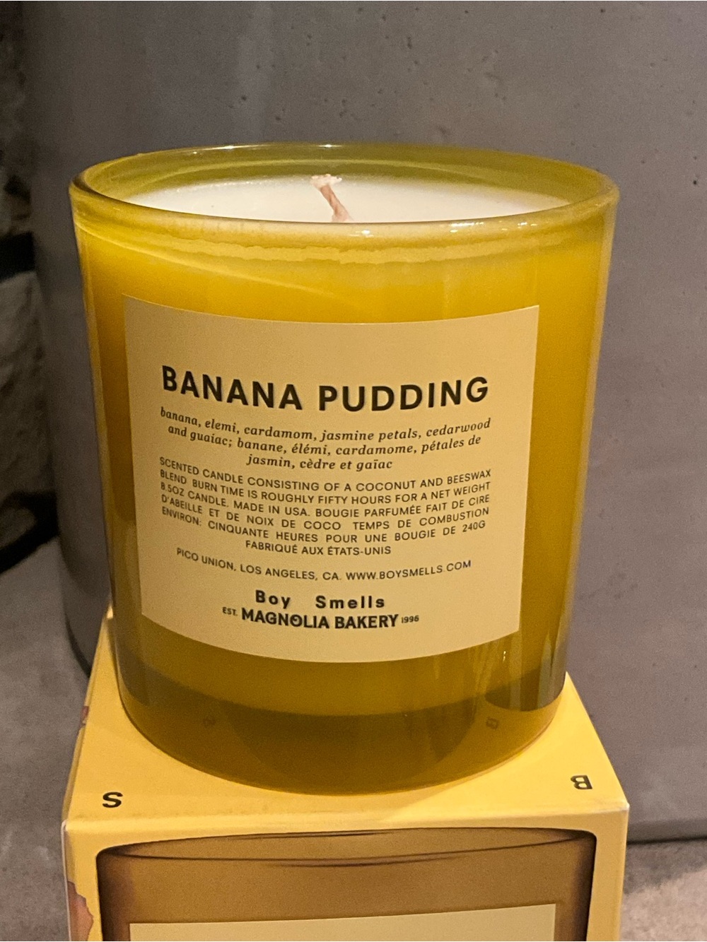 Boy Smells x Magnolia Bakery Banana Pudding Scented Candle NEW discontinued